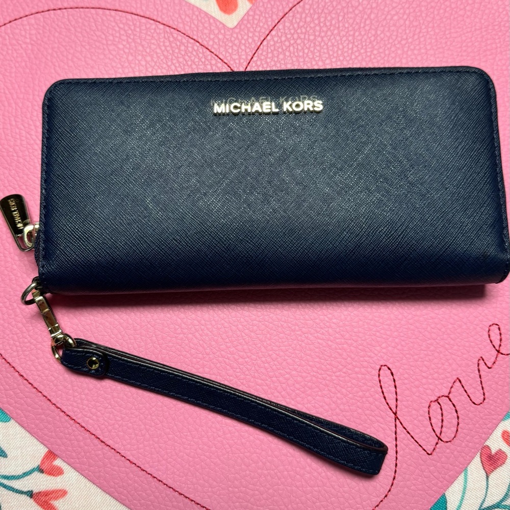Michael Kors Navy Blue Wallet